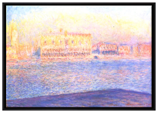 Claude Monet - Blick von Santa Maria Maggiore auf Leinwandbild gerahmt Größe 100x70