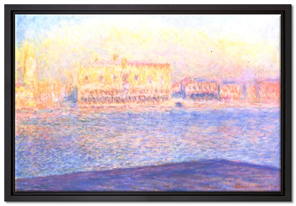 Claude Monet - Blick von Santa Maria Maggiore  auf Leinwandbild gerahmt Größe 60x40