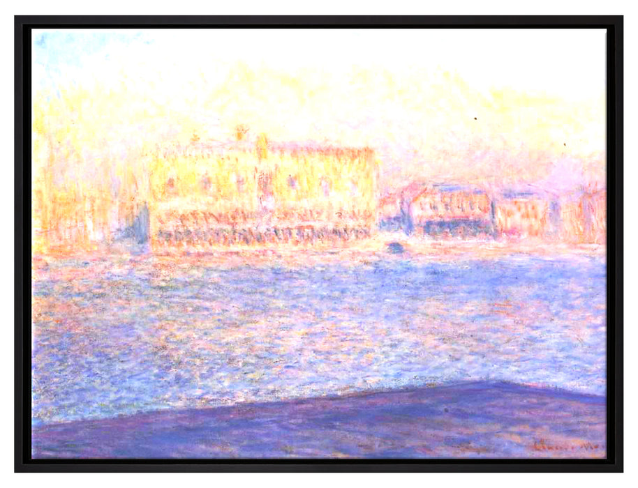 Claude Monet - Blick von Santa Maria Maggiore  auf Leinwandbild gerahmt Größe 80x60