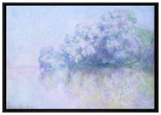 Claude Monet - Île aux Orties bei Vernon auf Leinwandbild gerahmt Größe 100x70