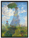 Claude Monet - Frau mit Sonnenschirm  auf Leinwandbild gerahmt Größe 80x60