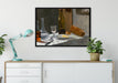 Claude Monet - Stillleben mit Flasche auf Leinwandbild gerahmt verschiedene Größen im Wohnzimmer