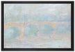 Claude Monet - Waterloo Brücke  auf Leinwandbild gerahmt Größe 60x40