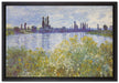 Claude Monet - Seine-Ufer Vétheuil  auf Leinwandbild gerahmt Größe 60x40