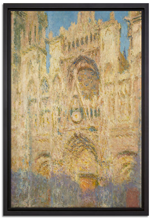 Claude Monet - Kathedrale von Rouen II  auf Leinwandbild gerahmt Größe 60x40