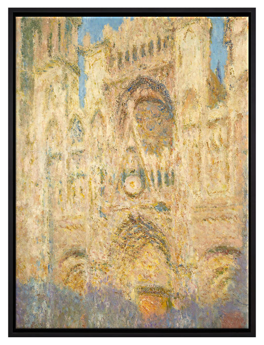 Claude Monet - Kathedrale von Rouen II  auf Leinwandbild gerahmt Größe 80x60