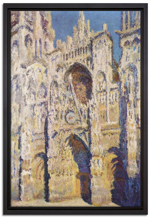 Claude Monet - Kathedrale von Rouen III  auf Leinwandbild gerahmt Größe 60x40