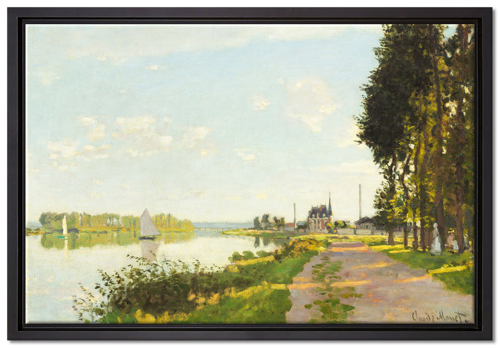 Claude Monet - Argenteuil  auf Leinwandbild gerahmt Größe 60x40