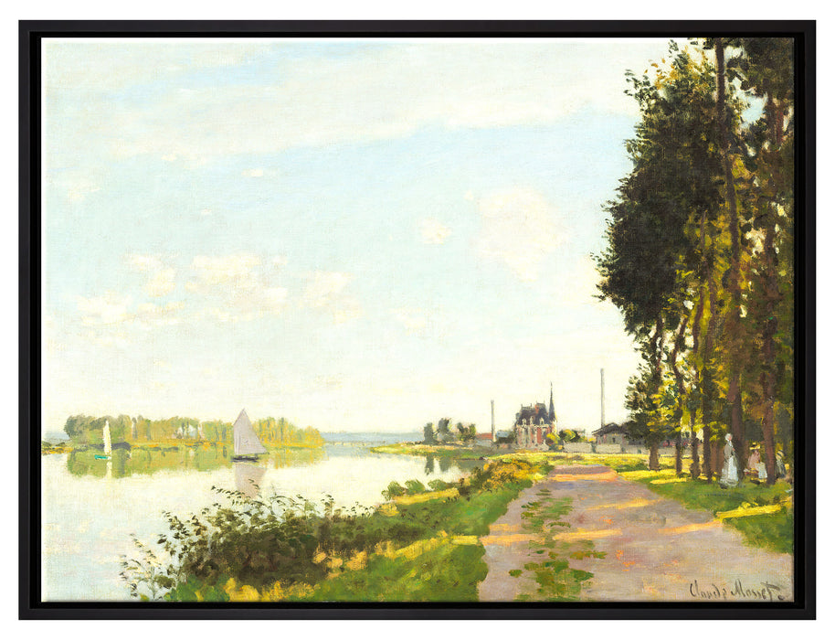 Claude Monet - Argenteuil  auf Leinwandbild gerahmt Größe 80x60