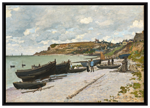 Claude Monet - Sainte-Adresse auf Leinwandbild gerahmt Größe 100x70