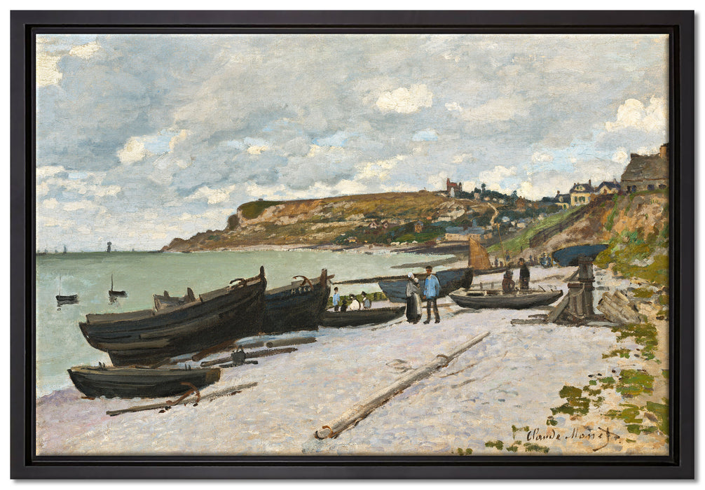 Claude Monet - Sainte-Adresse  auf Leinwandbild gerahmt Größe 60x40