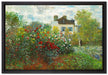 Claude Monet - Des Künstlers Garten in ArgenteuilEi  auf Leinwandbild gerahmt Größe 60x40