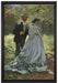 Claude Monet - Bazille und Camille Studie für Déjeun  auf Leinwandbild gerahmt Größe 60x40