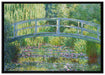 Claude Monet - Die japanische Brücke auf Leinwandbild gerahmt Größe 100x70