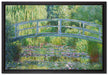Claude Monet - Die japanische Brücke  auf Leinwandbild gerahmt Größe 60x40