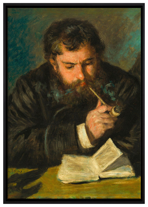 Claude Monet - Selbstportrait auf Leinwandbild gerahmt Größe 100x70