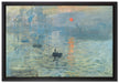 Claude Monet - Impression Sonnenaufgang  auf Leinwandbild gerahmt Größe 60x40