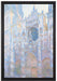 Claude Monet - Das Tor der Kathedrale von Rouen im Mo  auf Leinwandbild gerahmt Größe 60x40