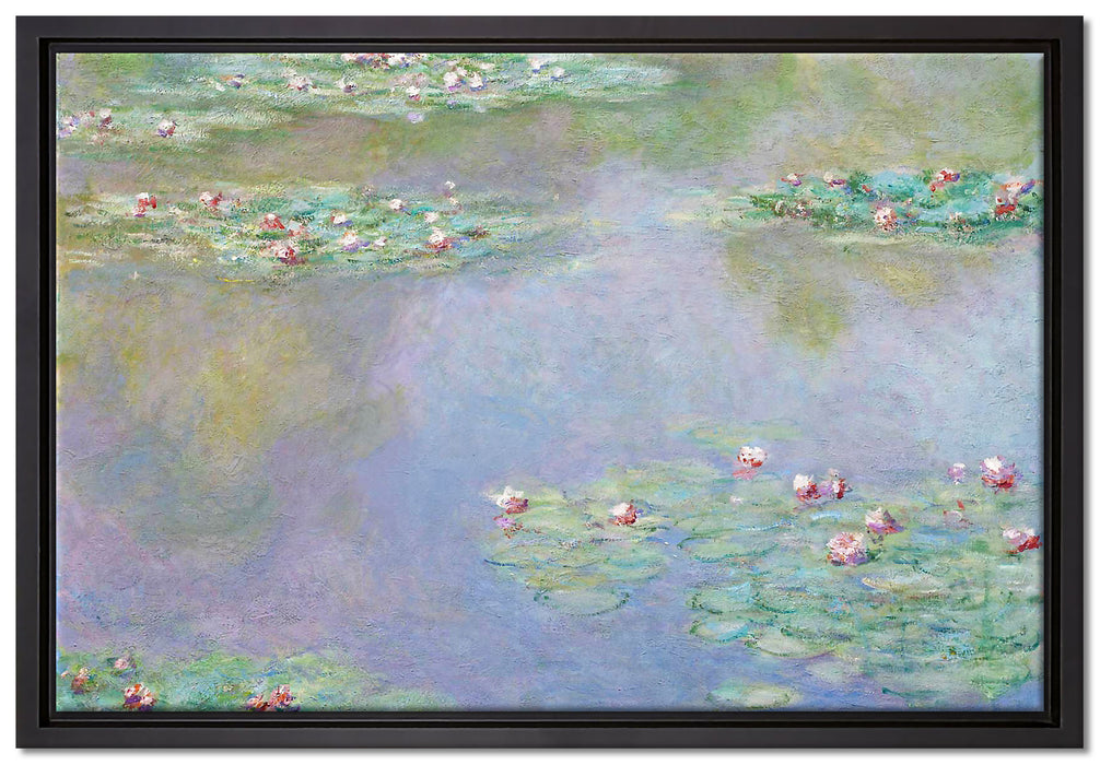 Claude Monet - Seerosen V  auf Leinwandbild gerahmt Größe 60x40