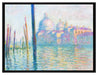 Claude Monet - Der große Kanal Venedig  auf Leinwandbild gerahmt Größe 80x60