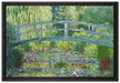 Claude Monet - japanische Brücke über den Seerosenteich II  auf Leinwandbild gerahmt Größe 60x40