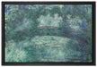 Claude Monet - japanische Brücke über den Seerosenteich IV  auf Leinwandbild gerahmt Größe 60x40