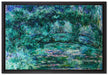 Claude Monet - japanische Brücke über den Seerosenteich VII  auf Leinwandbild gerahmt Größe 60x40