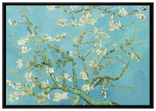 Vincent Van Gogh - Mandelbaumzweige auf Leinwandbild gerahmt Größe 100x70