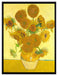 Vincent Van Gogh - Sonnenblumen I  auf Leinwandbild gerahmt Größe 80x60