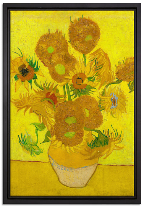 Vincent Van Gogh - Sonnenblumen II  auf Leinwandbild gerahmt Größe 60x40