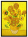 Vincent Van Gogh - Sonnenblumen II  auf Leinwandbild gerahmt Größe 80x60