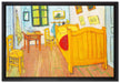 Vincent Van Gogh - Das Schlafzimmer - erste Version  auf Leinwandbild gerahmt Größe 60x40