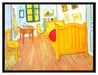 Vincent Van Gogh - Das Schlafzimmer - erste Version  auf Leinwandbild gerahmt Größe 80x60