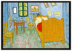 Vincent Van Gogh - Das Schlafzimmer - zweite Version auf Leinwandbild gerahmt Größe 100x70