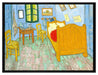 Vincent Van Gogh - Das Schlafzimmer - zweite Version  auf Leinwandbild gerahmt Größe 80x60