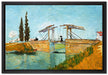 Vincent Van Gogh - Brücke von Langlois  auf Leinwandbild gerahmt Größe 60x40