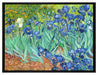 Vincent Van Gogh - Schwertlilien  auf Leinwandbild gerahmt Größe 80x60
