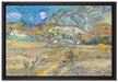 Vincent Van Gogh - Weizenfeld mit Bauer  auf Leinwandbild gerahmt Größe 60x40