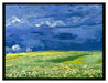 Vincent Van Gogh - Weizenfeld unter Gewitterwolken  auf Leinwandbild gerahmt Größe 80x60