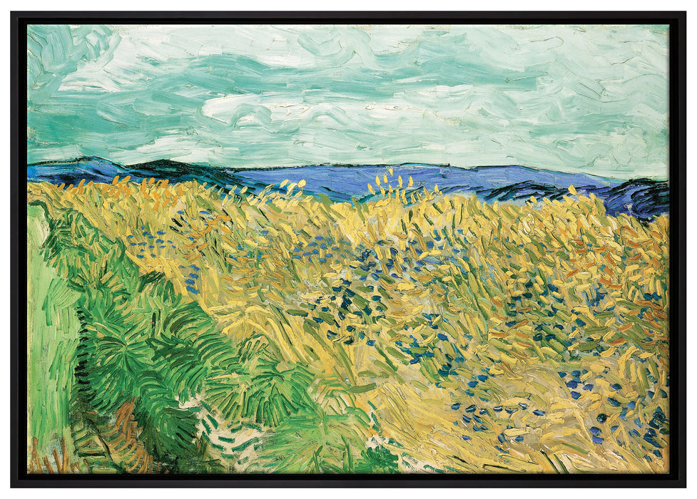 Vincent Van Gogh - Weizenfeld mit Kornblumen auf Leinwandbild gerahmt Größe 100x70