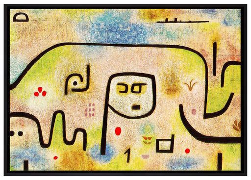 Paul Klee - Insula Dulcamara auf Leinwandbild gerahmt Größe 100x70