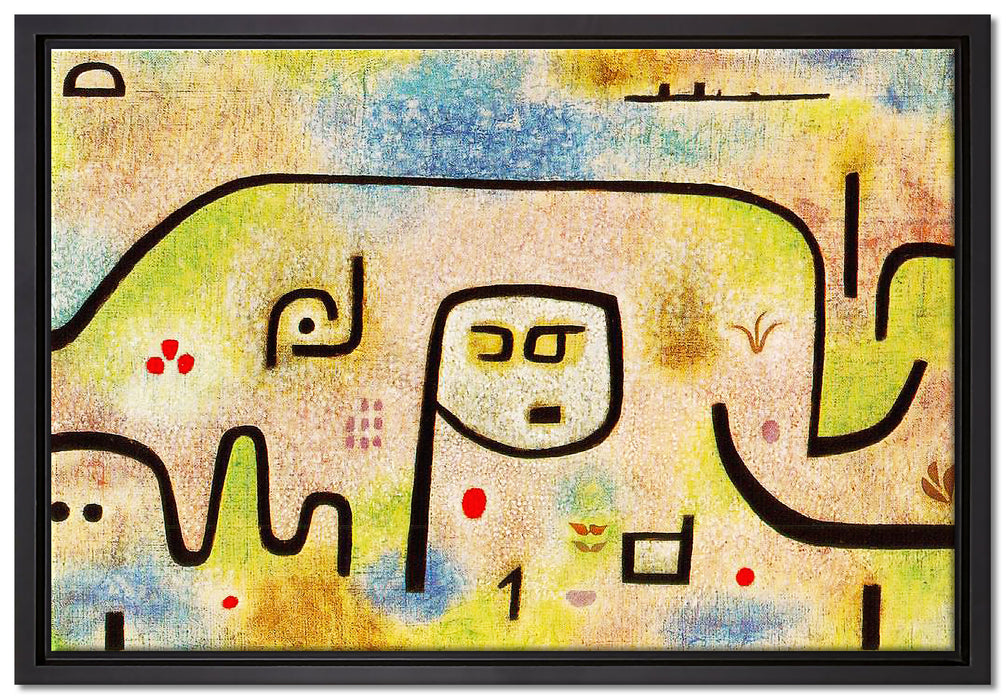 Paul Klee - Insula Dulcamara  auf Leinwandbild gerahmt Größe 60x40