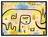 Paul Klee - Insula Dulcamara  auf Leinwandbild gerahmt Größe 80x60