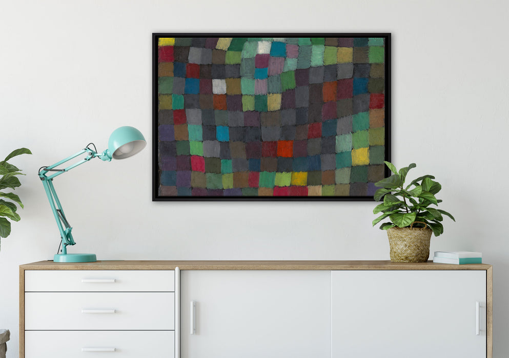 Paul Klee - May Picture auf Leinwandbild gerahmt verschiedene Größen im Wohnzimmer