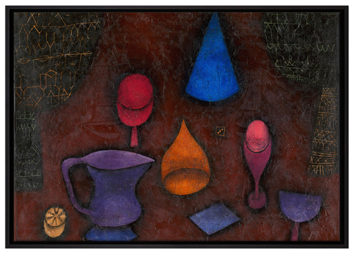 Paul Klee - Stillleben auf Leinwandbild gerahmt Größe 100x70