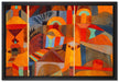 Paul Klee - Tempelgärten  auf Leinwandbild gerahmt Größe 60x40
