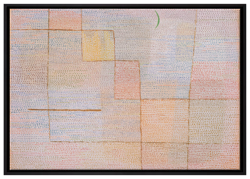 Paul Klee - Clarification auf Leinwandbild gerahmt Größe 100x70