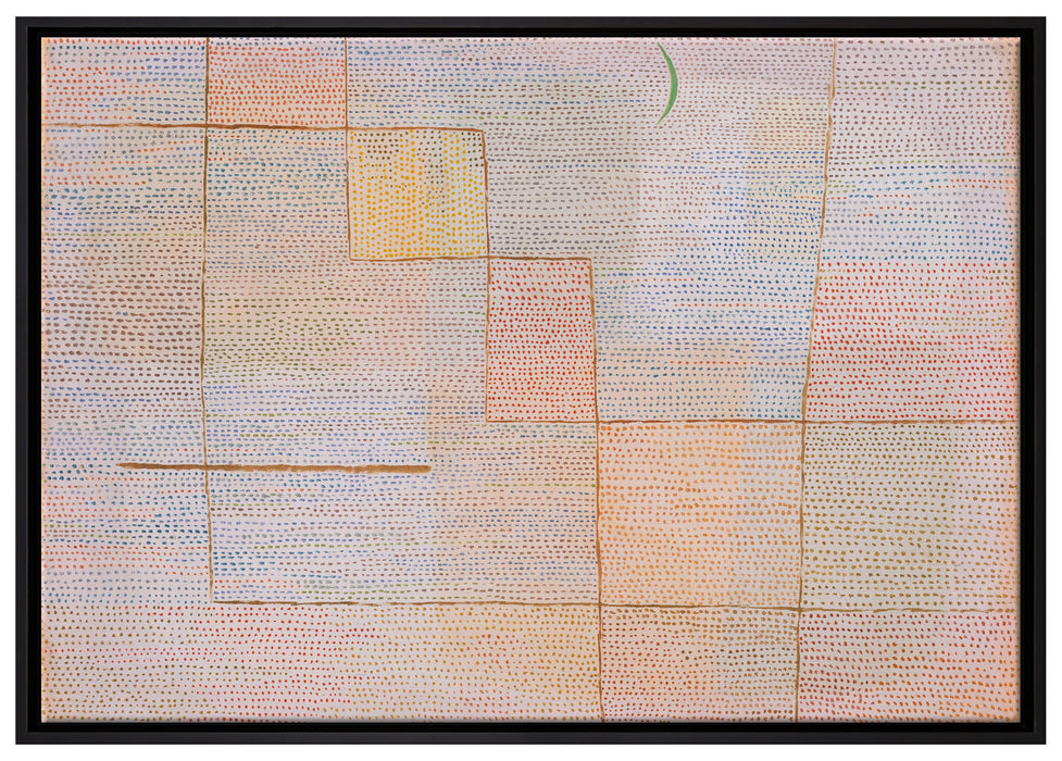 Paul Klee - Clarification auf Leinwandbild gerahmt Größe 100x70