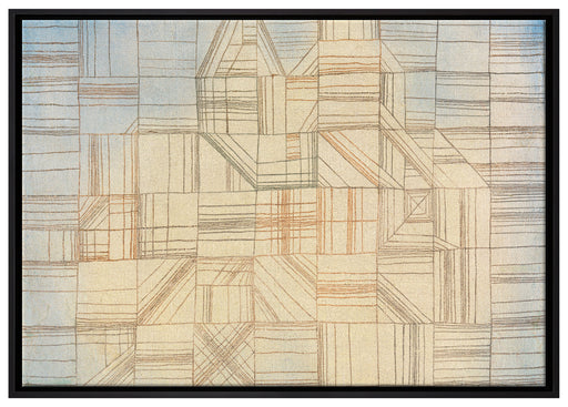 Paul Klee - Variationen Progressives Motiv auf Leinwandbild gerahmt Größe 100x70