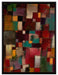 Paul Klee - Rotgrüne und Violett-gelbe Rhythmen  auf Leinwandbild gerahmt Größe 80x60